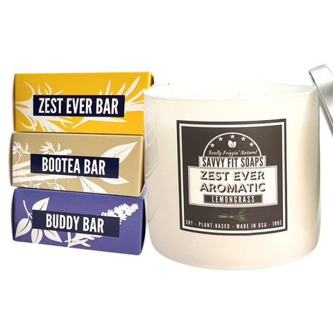 3 Bars & Candle Set